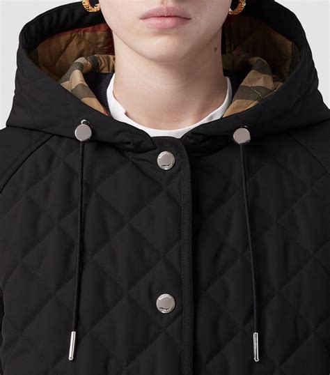 burberry quilted jacket hood|Burberry lightweight hooded jacket.